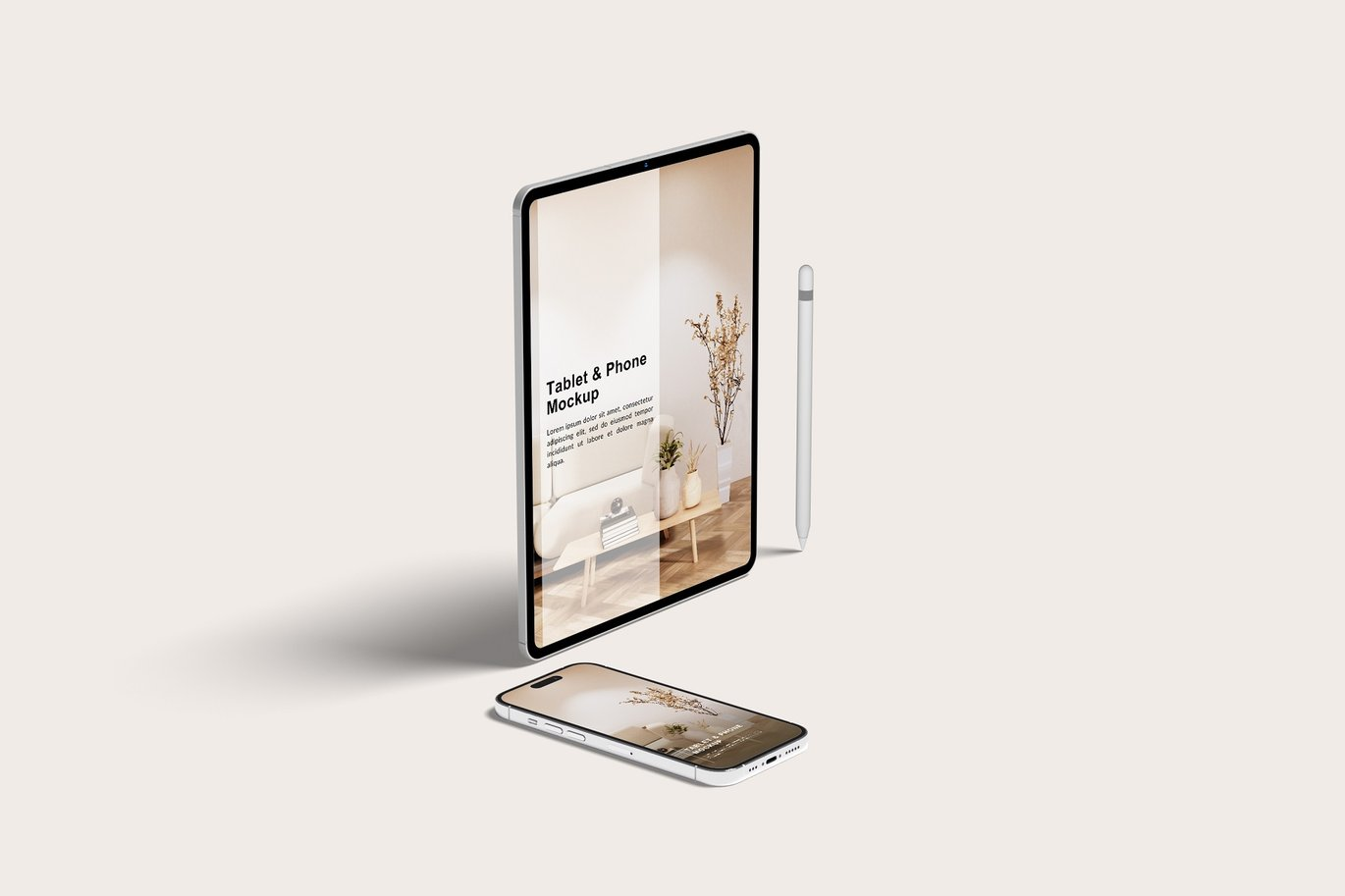 图片[6]-Tablet With Phone Mockup（835640）-技能树